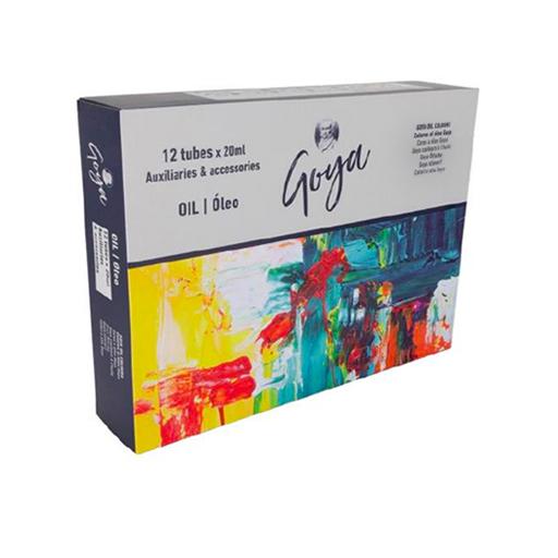 Kit Pintura Óleo Titan Arts Goya 12x20ml + Acessórios ( Imagem 2 de 2 ) - Preview