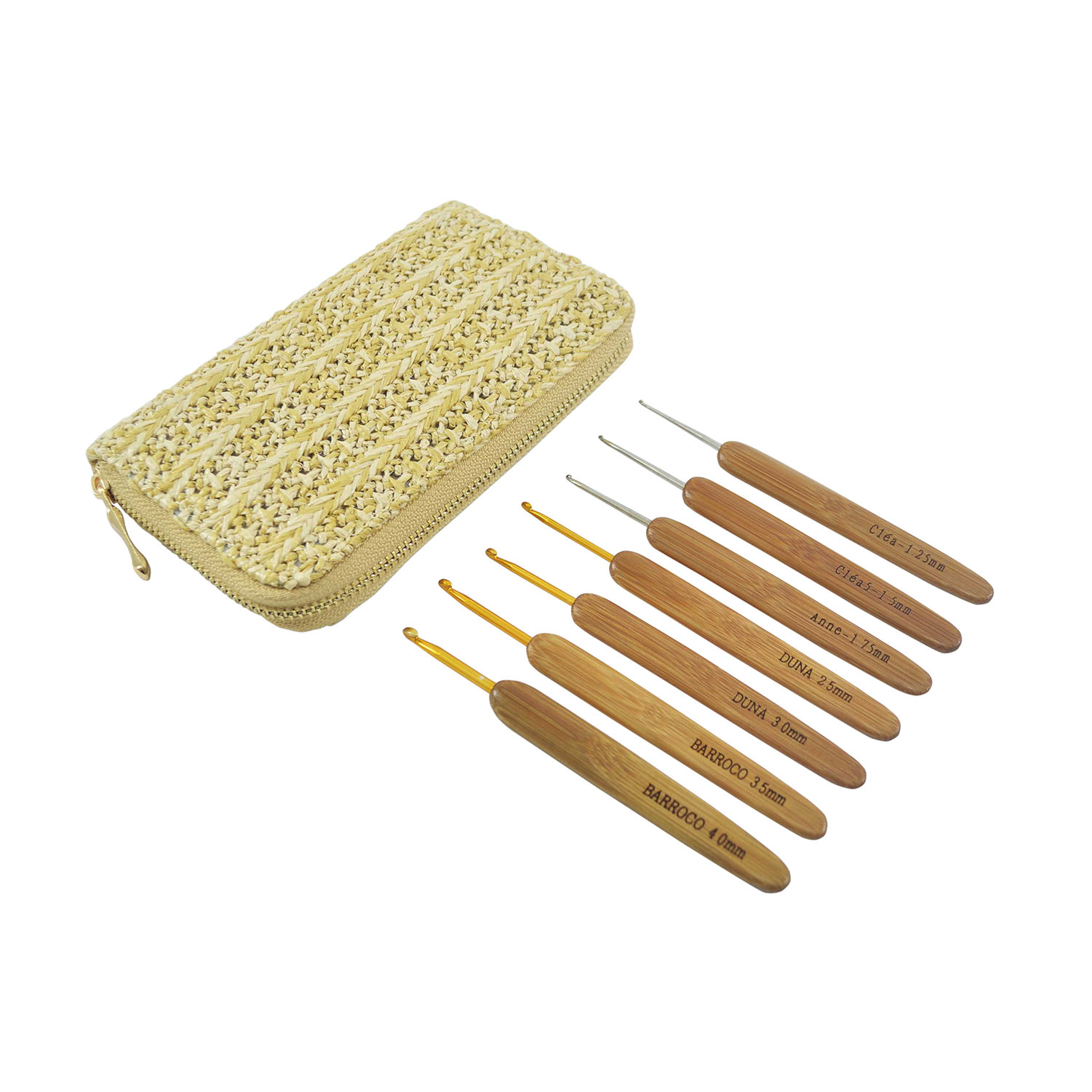 Kit De Agulhas De Crochet Com Cabo Bambu Circulo 1,25Mm-4Mm (7 Un) Ci334394-20 ( Imagem 2 de 3 ) - Preview