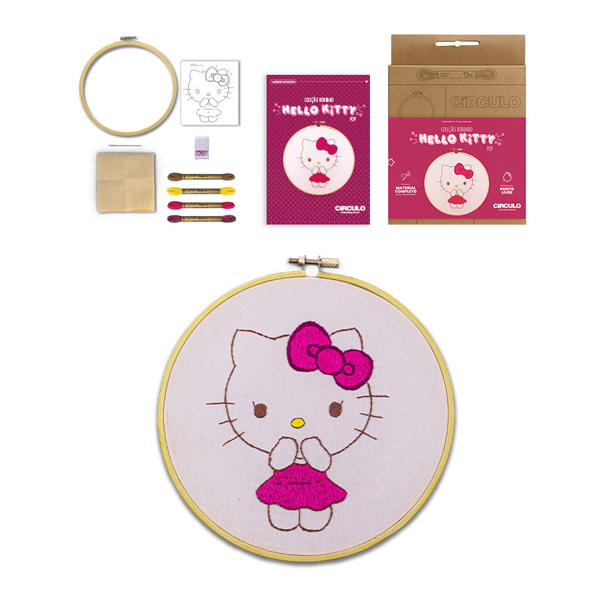 Kit Coleção Bordado Hello Kitty - Pop Ci485098-20 ( Imagem 2 de 4 ) - Preview