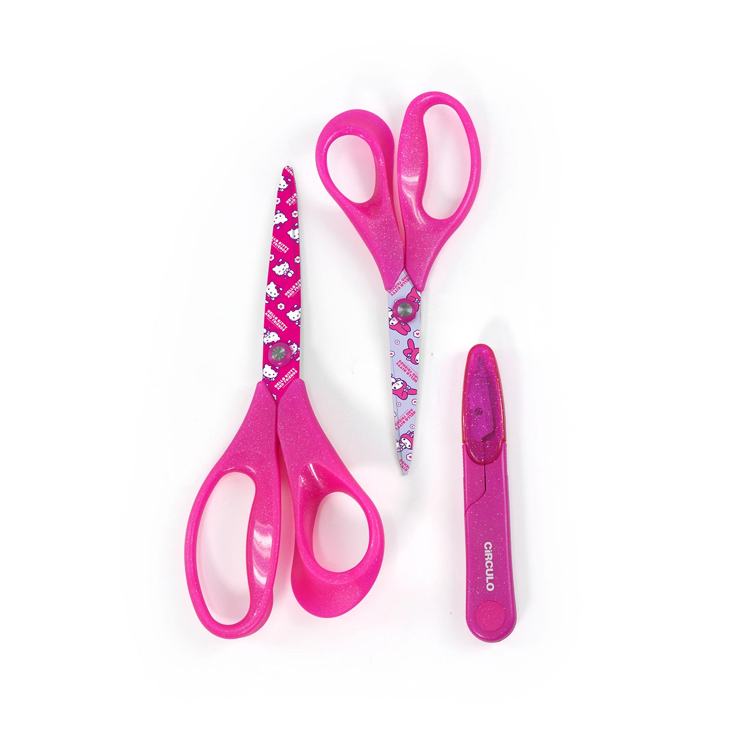 Kit Tesouras Hello Kitty (3 Un) Ci483435-10 ( Imagem 2 de 2 ) - Preview