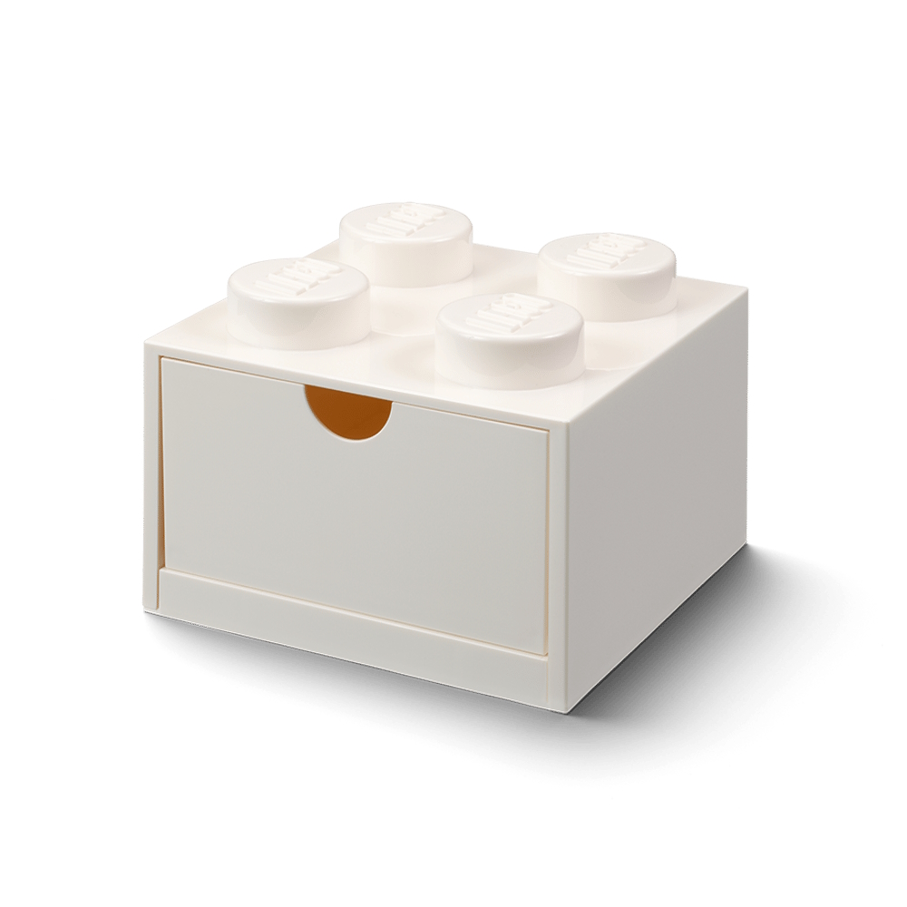LEGO® 2x2 Desk Drawer | White | 158x158x113 mm | Stackable ( Imagem 3 de 3 ) - Preview