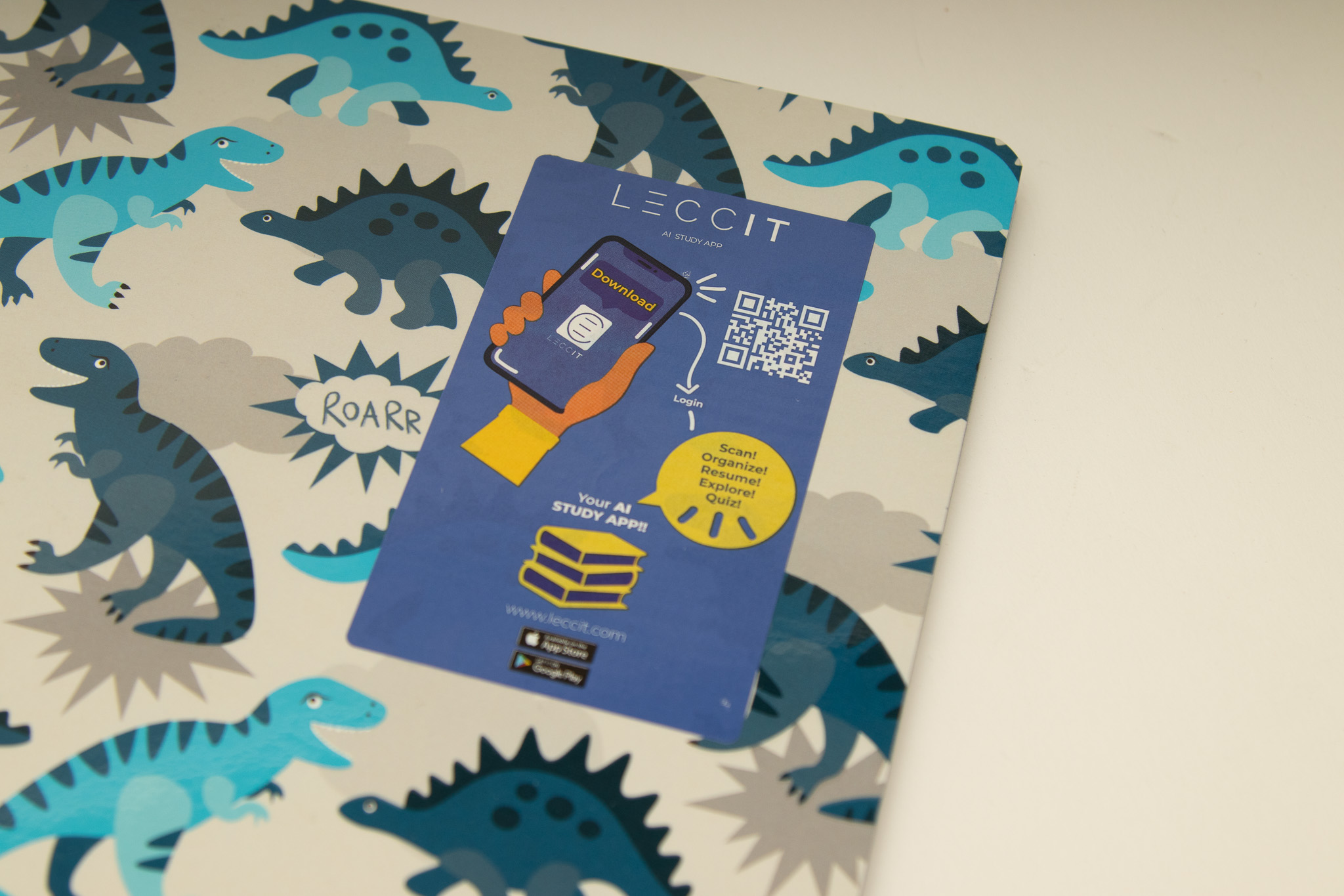 Caderno A4 Agrafado Pautado 48F/90G - B'Log Dino ( Imagem 4 de 6 ) - Preview