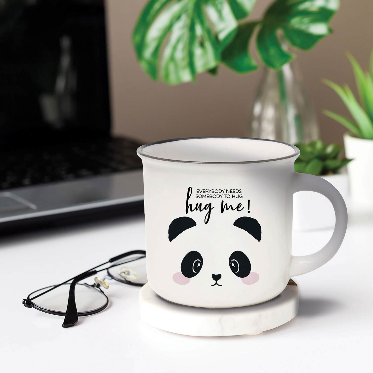Caneca De Porcelana Legami Cup-Puccino Panda "Hug Me!" 350Ml Cup0013 ( Imagem 2 de 3 ) - Preview
