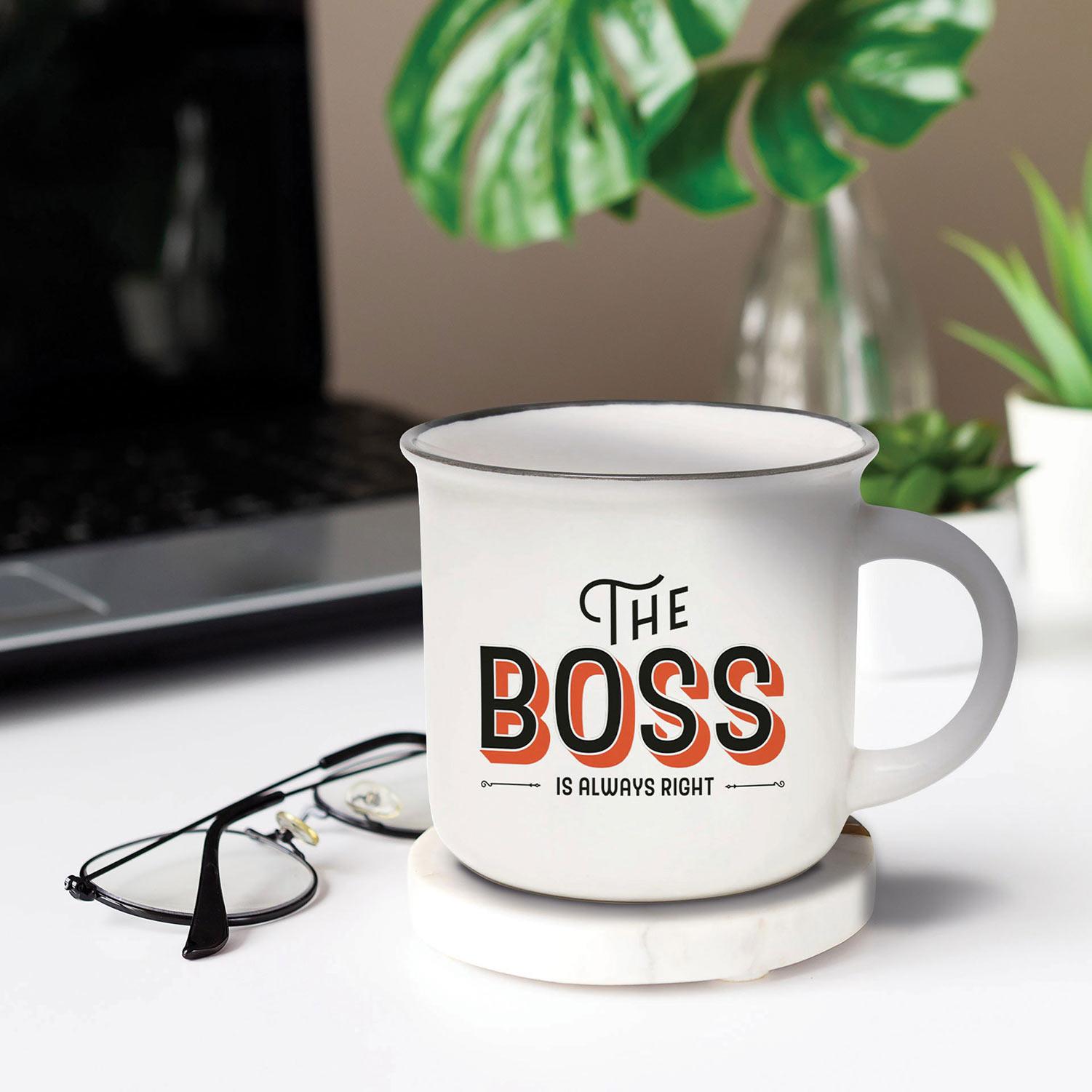 Caneca De Porcelana Legami Cup-Puccino The Boss 350Ml Cup0023 ( Imagem 2 de 3 ) - Preview