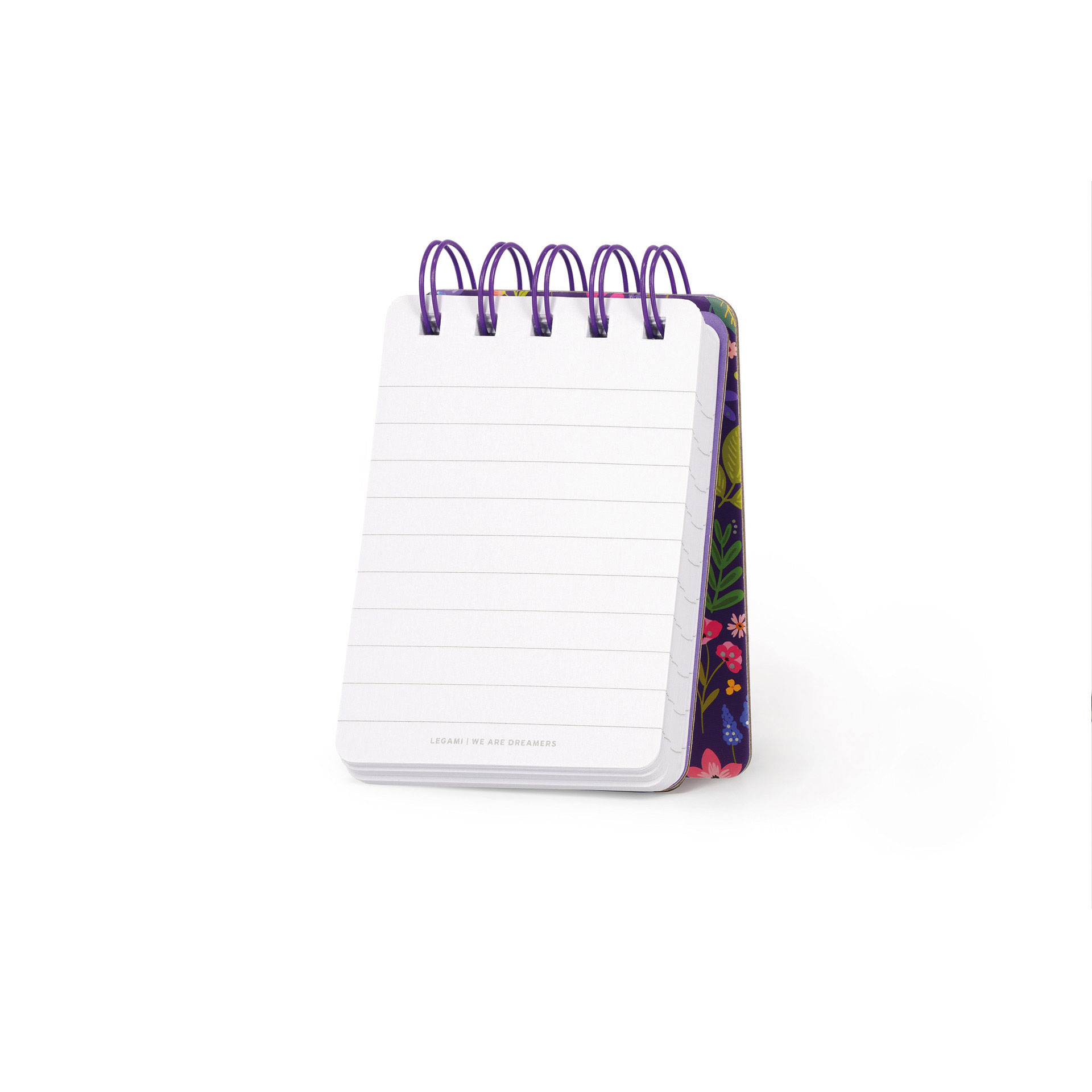 Mini Bloco De Notas Com Espiral Legami Travel Flowers "Good Things Take Time" Pautado Mnots0027 ( Imagem 3 de 3 ) - Preview