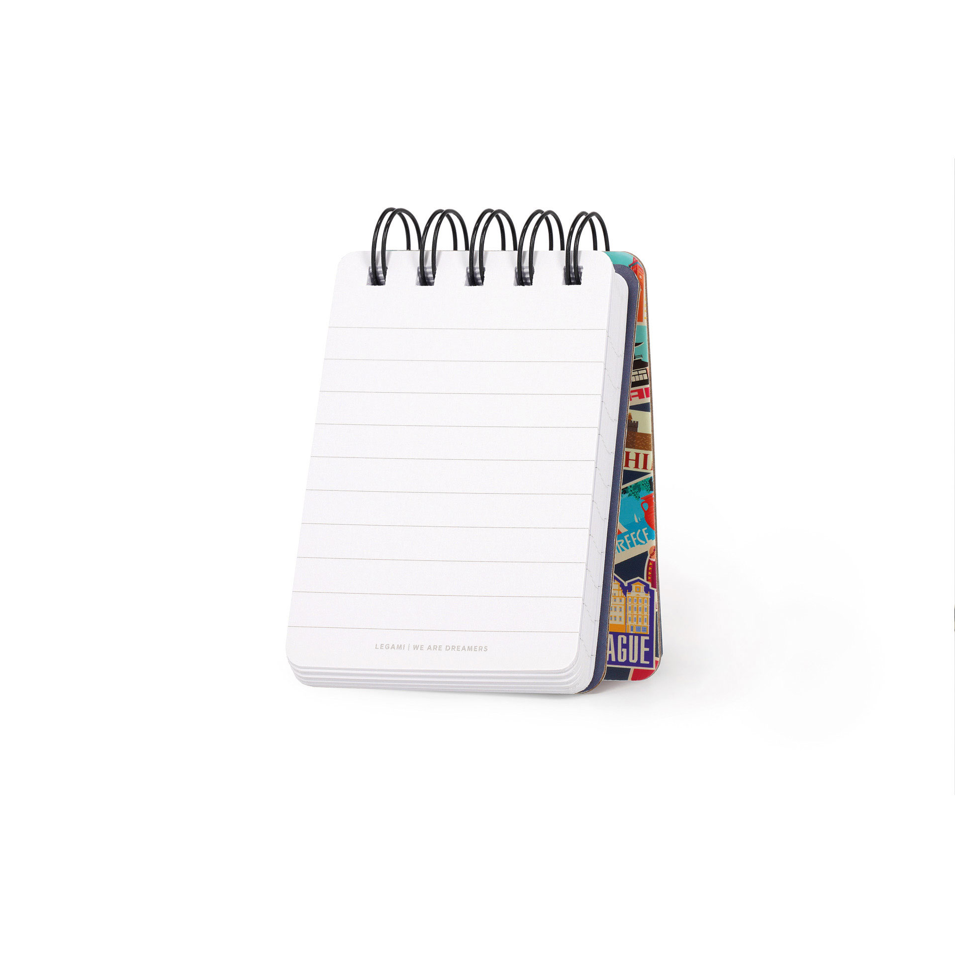 Mini Bloco De Notas Com Espiral Legami Travel Sticker "Life Is A Journey" Pautado Mnots0026 ( Imagem 3 de 3 ) - Preview