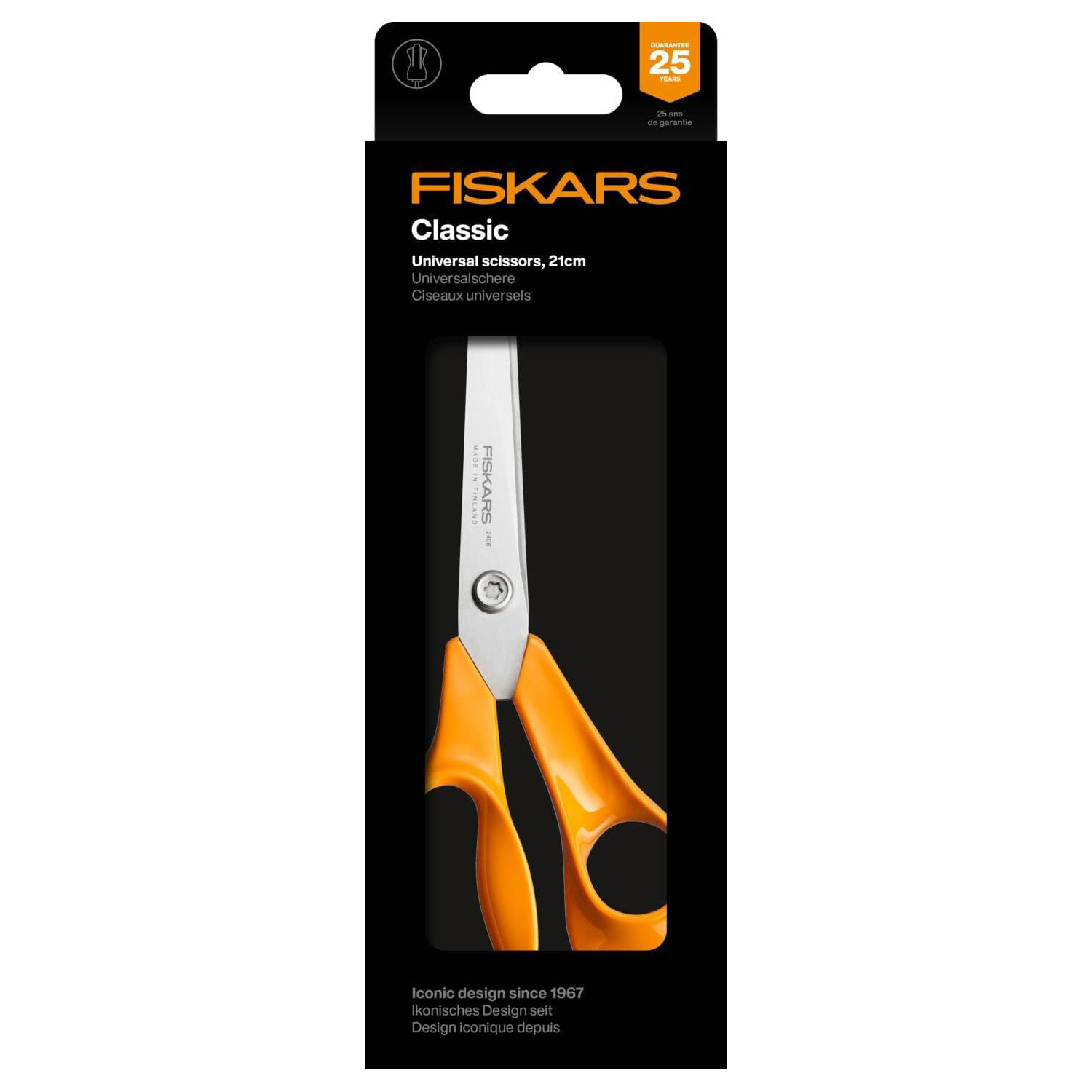 Tesoura 8 1/2" 21Cm Fiskars Classic 107532 ( Imagem 3 de 3 ) - Preview