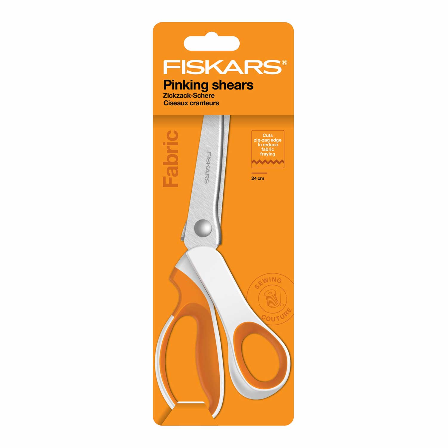 Tesoura Zigzag 9 1/2'' 24Cm Fiskars Softgrip 1070024 ( Imagem 3 de 4 ) - Preview