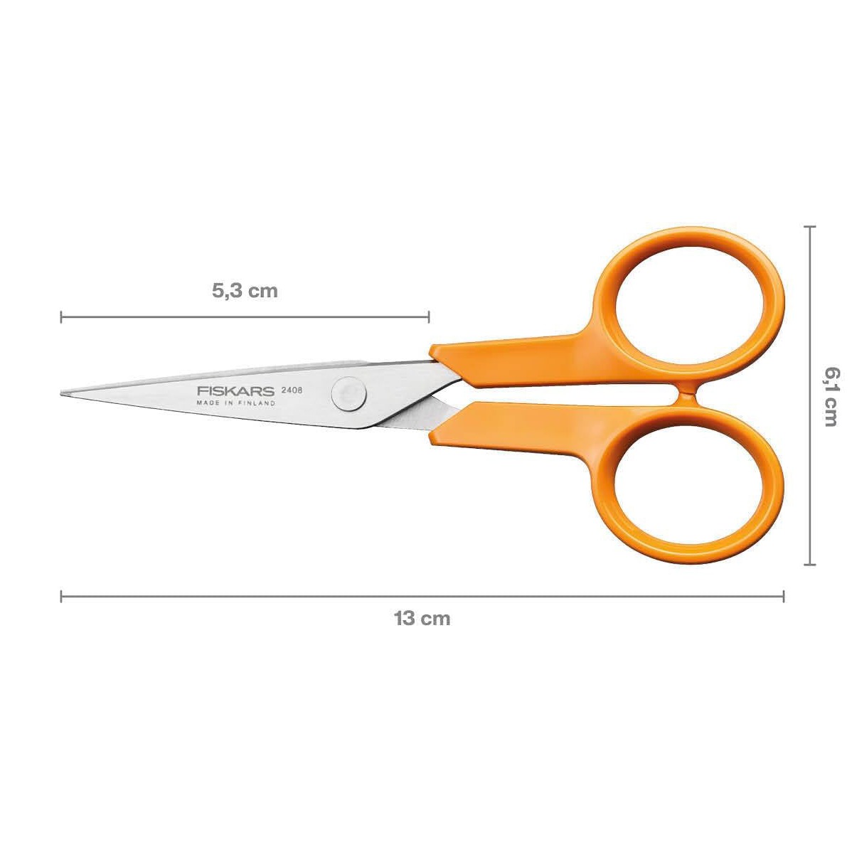 Tesoura Com Micro-Tip 5" 13Cm Fiskars Classic 1075057 ( Imagem 2 de 4 ) - Preview