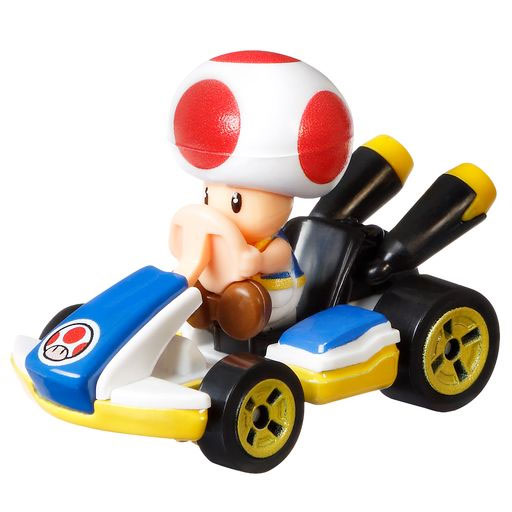 Hot Wheels Mario Kart Carro + Figura Toad Standard Kart Mattel Gbg25/Gjh63 ( Imagem 2 de 4 ) - Preview