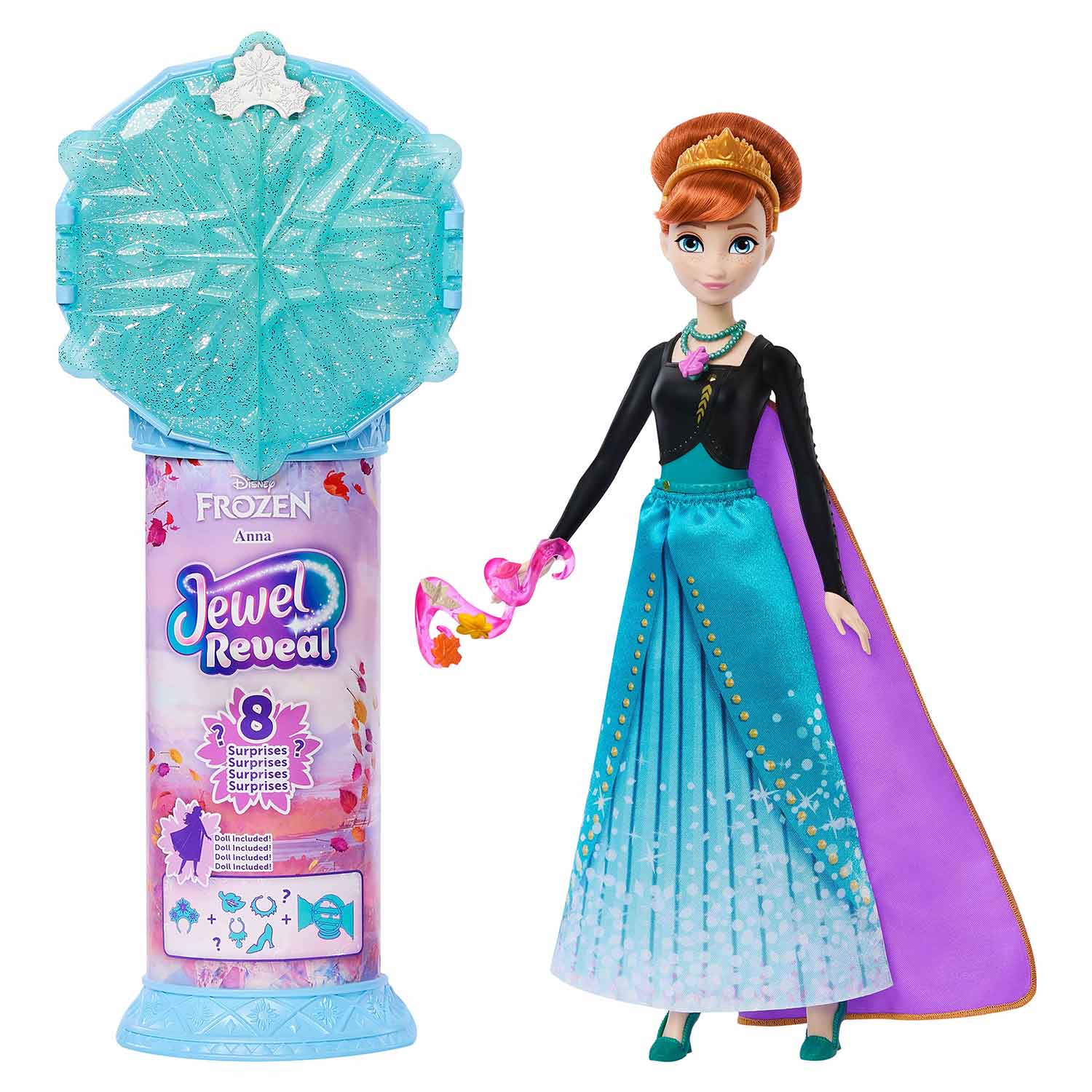 Disney Frozen Jewel Reveal Anna Mattel Jjy37 ( Imagem 2 de 4 ) - Preview