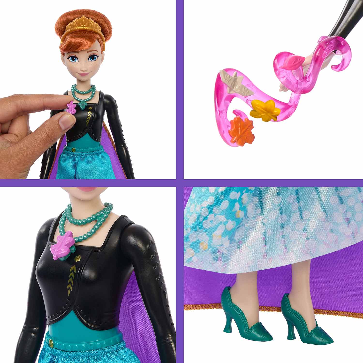Disney Frozen Jewel Reveal Anna Mattel Jjy37 ( Imagem 3 de 4 ) - Preview