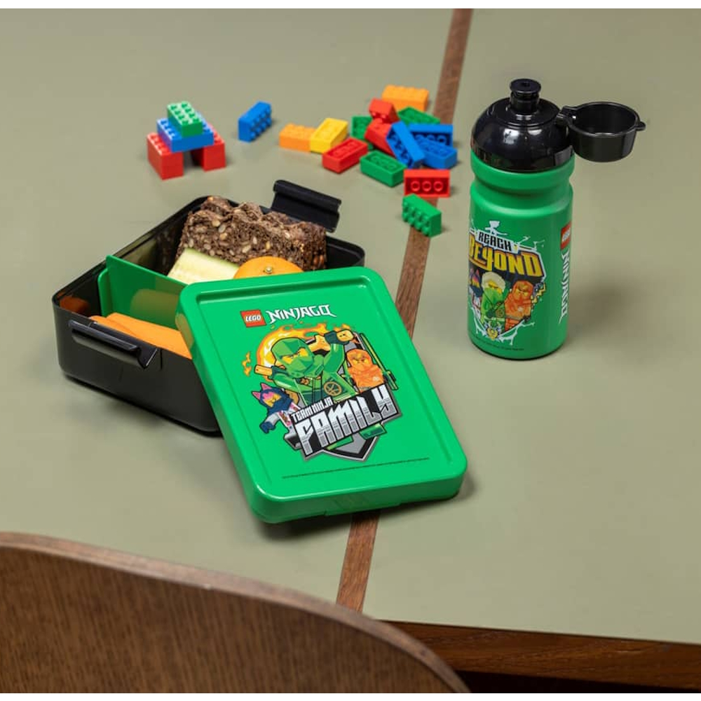 LEGO® Lunchbox and Water Bottle Set | Ninjago | Green ( Imagem 2 de 2 ) - Preview