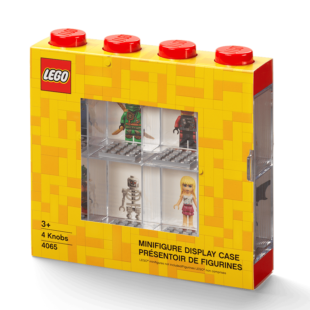LEGO® Expositor para 8 Minifiguras | Vermelho | 18x19x4 cm ( Imagem 2 de 5 ) - Preview