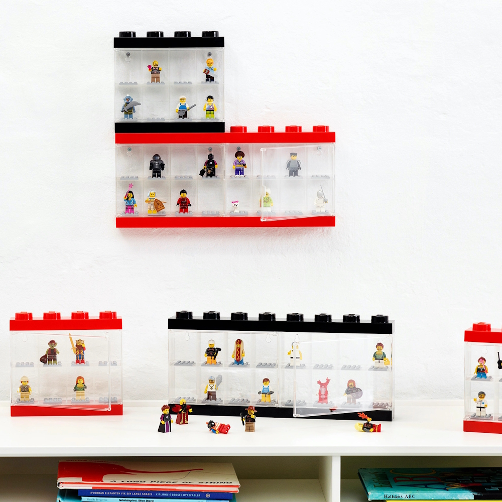 LEGO® Expositor para 8 Minifiguras | Vermelho | 18x19x4 cm ( Imagem 3 de 5 ) - Preview