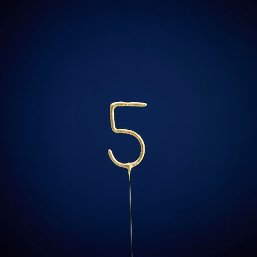 Vela Sparkler Wondercandle Dourado N.º 5 10505 ( Imagem 2 de 3 ) - Preview