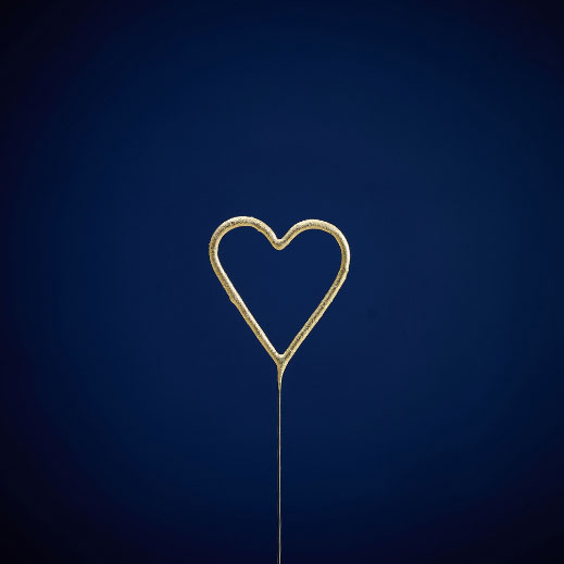 Vela Sparkler Wondercandle Dourado Coração 10511 ( Imagem 2 de 3 ) - Preview