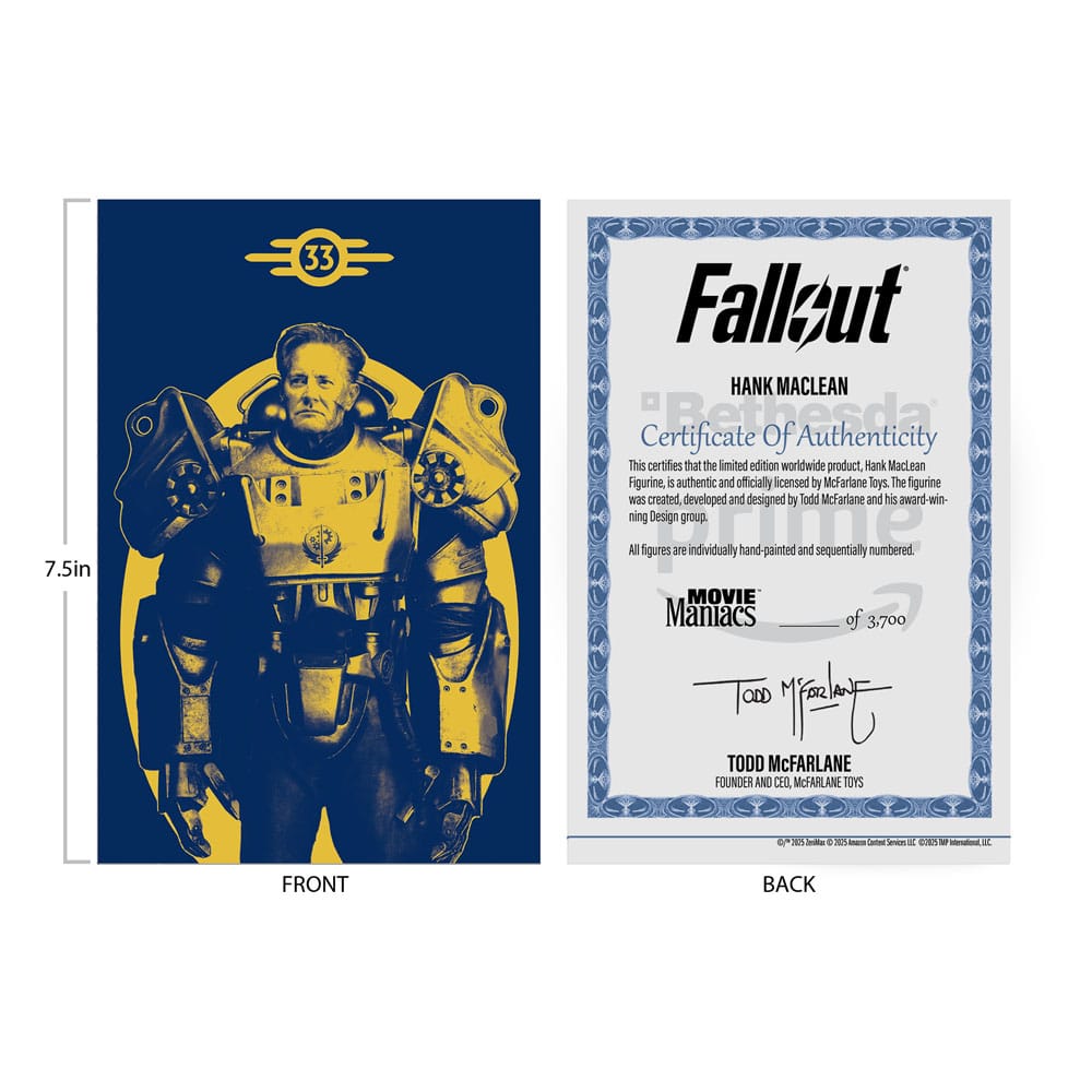 Fallout Movie Maniacs Action-Figure Hank Maclean (Season 2) (Red Platinum E ( Imagem 4 de 4 ) - Preview