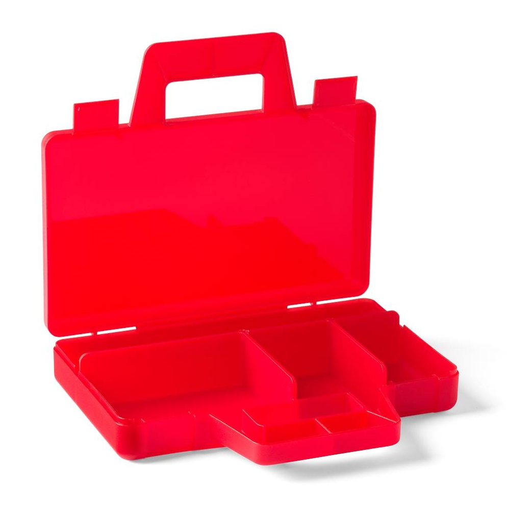LEGO® Caixa de Organização Portátil | Vermelho | 190x160x35 mm ( Imagem 2 de 3 ) - Preview