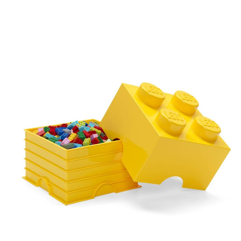 LEGO® 2x2 Storage Box | Yellow | 250x250x180 mm | Stackable ( Imagem 2 de 5 ) - Preview