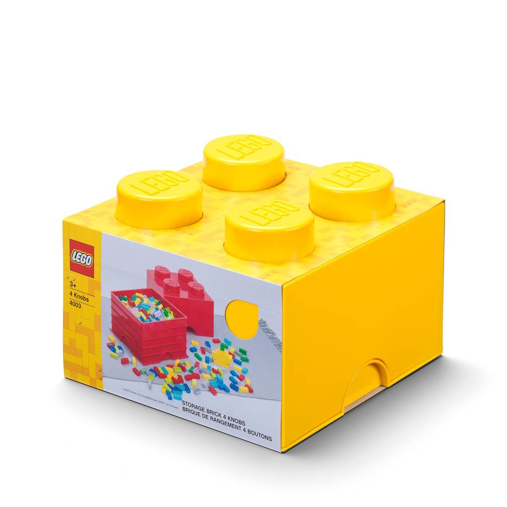 LEGO® 2x2 Storage Box | Yellow | 250x250x180 mm | Stackable ( Imagem 3 de 5 ) - Preview