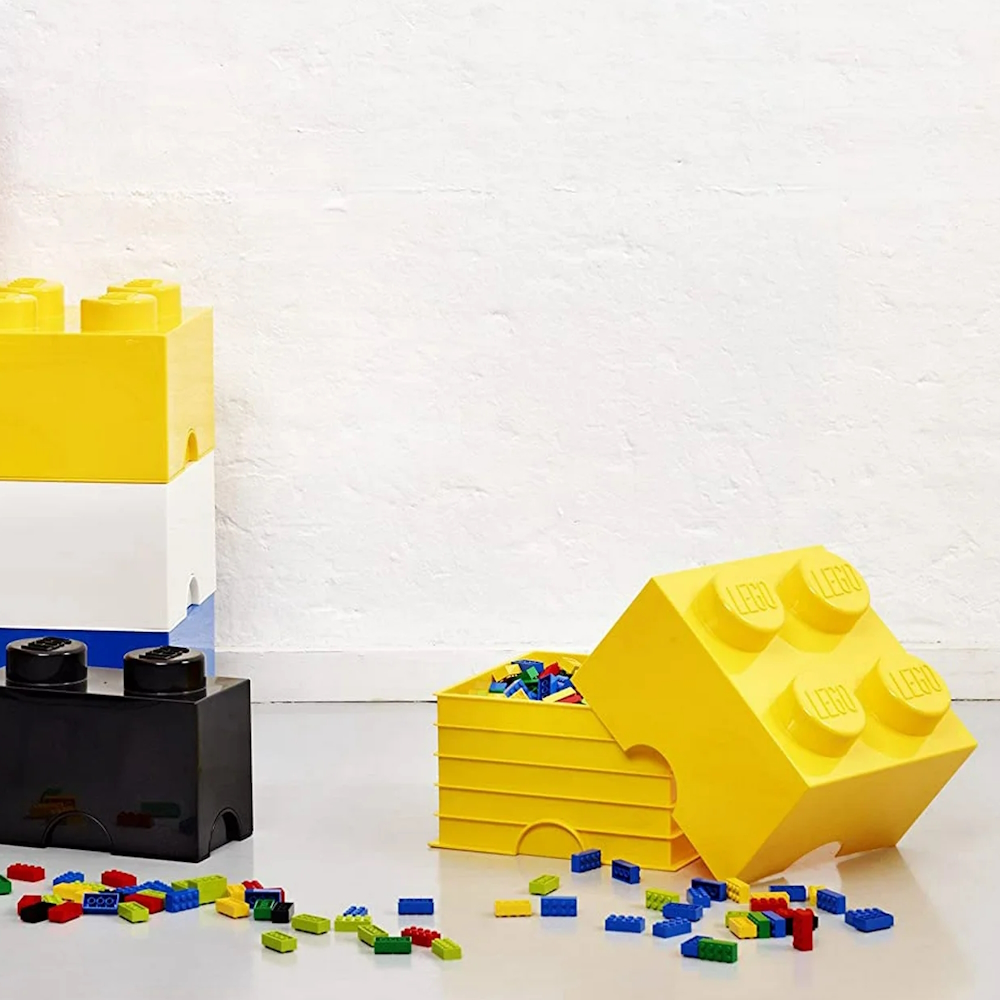 LEGO® 2x2 Storage Box | Yellow | 250x250x180 mm | Stackable ( Imagem 4 de 5 ) - Preview