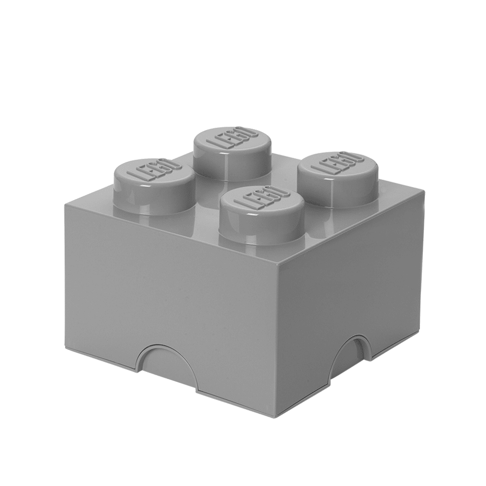 LEGO® 2x2 Storage Box | Light Grey | 250x250x180 mm | Stackable ( Imagem 2 de 4 ) - Preview