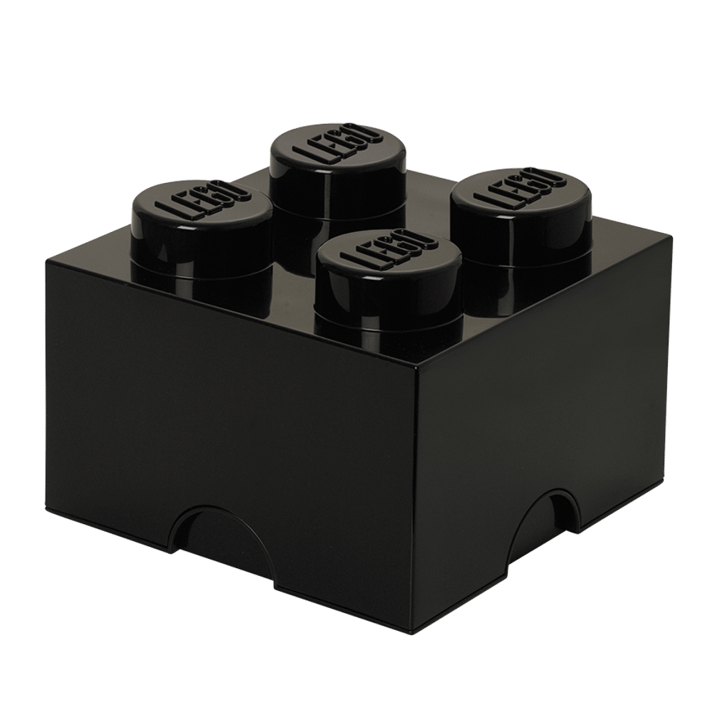 LEGO® 2x2 Storage Box | Black | 250x250x180 mm | Stackable ( Imagem 2 de 4 ) - Preview