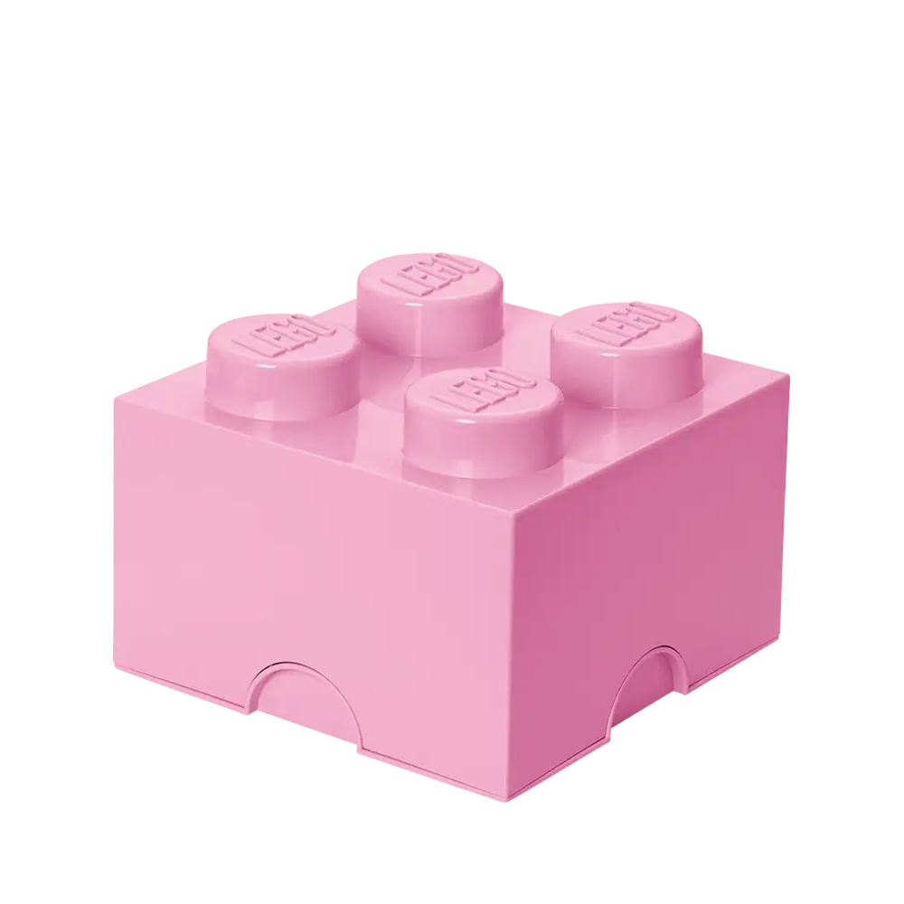 LEGO® 2x2 Storage Box | Light Pink | 250x250x180 mm | Stackable ( Imagem 2 de 5 ) - Preview