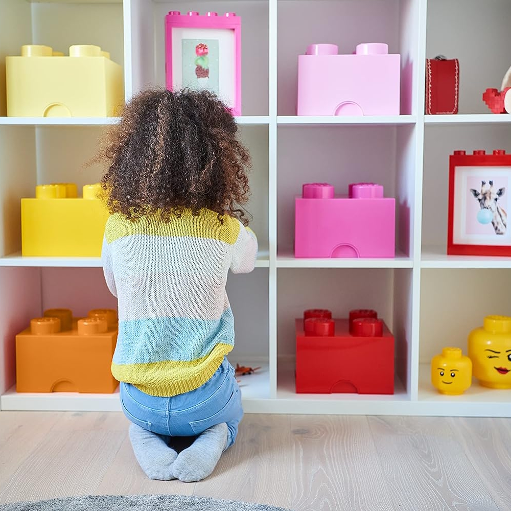 LEGO® 2x2 Storage Box | Light Pink | 250x250x180 mm | Stackable ( Imagem 3 de 5 ) - Preview