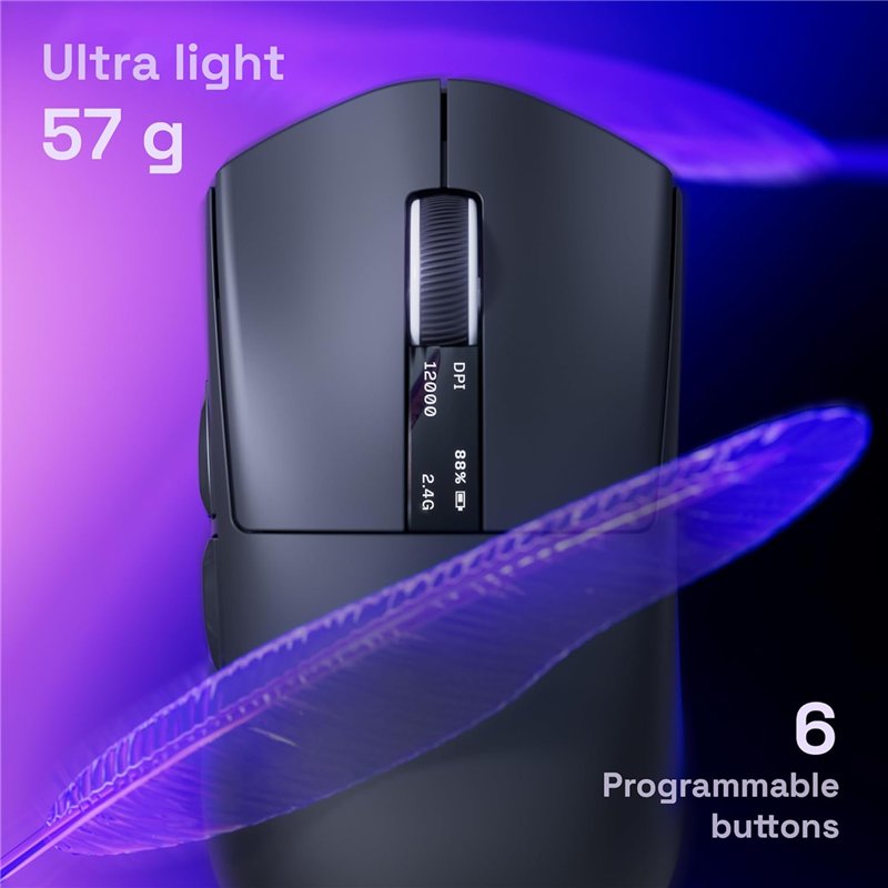 Rato Wireless Oniverse + Charging Dock - Vanguard Nocta Black ( Imagem 4 de 4 ) - Preview