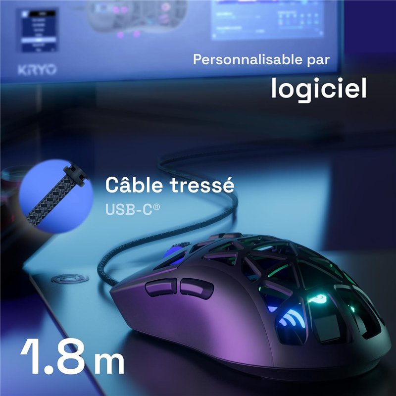 Rato Gaming Oniverse + Charging Dock - Kryo Nocta Black ( Imagem 3 de 4 ) - Preview