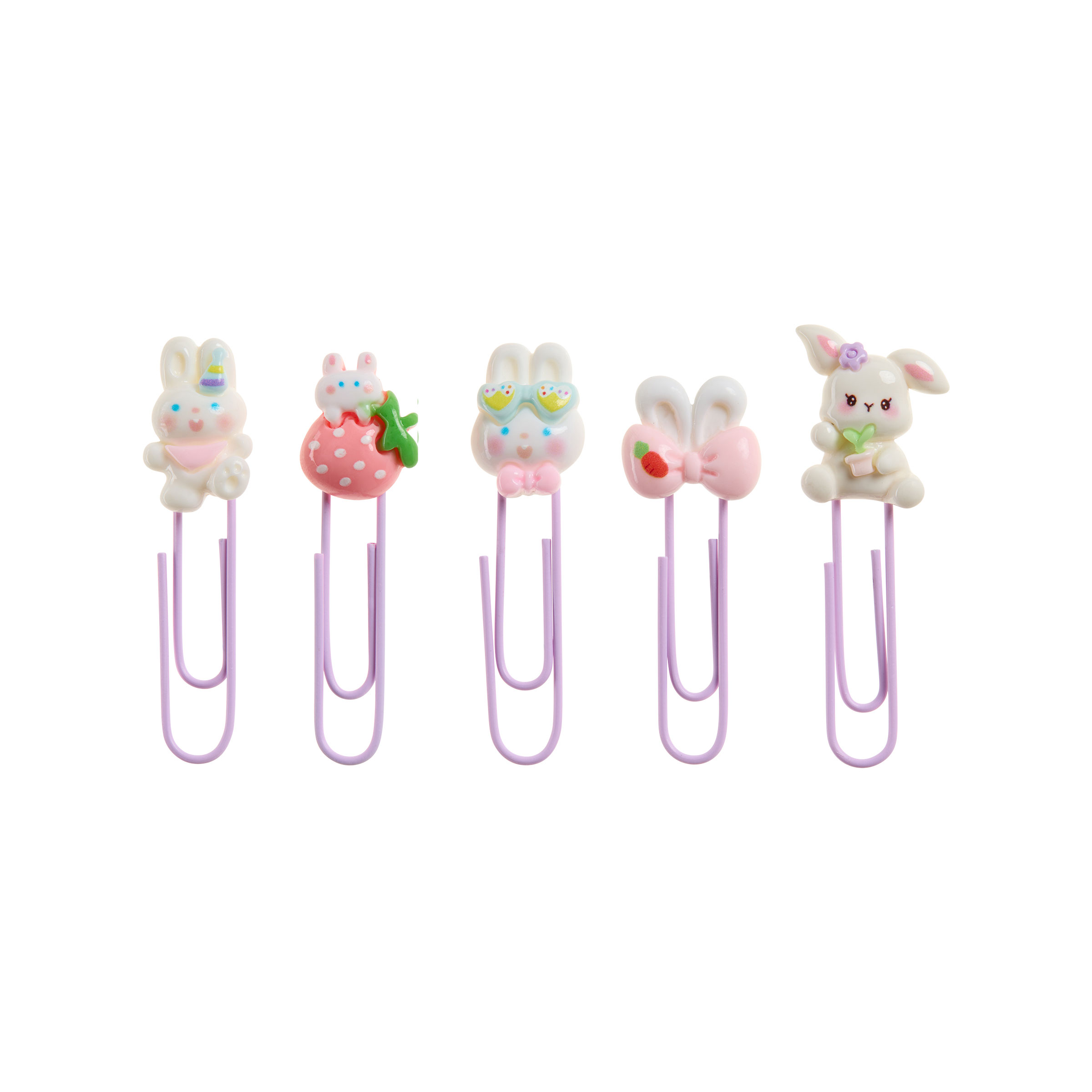 Conjunto 5 Clips Miquelrius Back2Fun Clip & Calm Coelho Blister Mr13357 ( Imagem 2 de 4 ) - Preview
