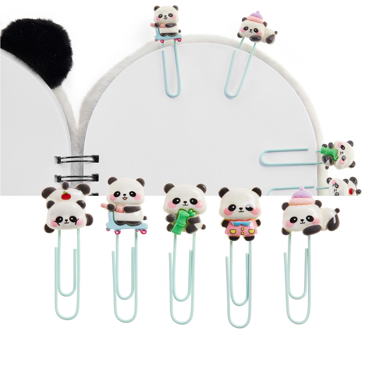 Conjunto 5 Clips Miquelrius Back2Fun Clip & Calm Panda Blister Mr13356 ( Imagem 4 de 4 ) - Preview