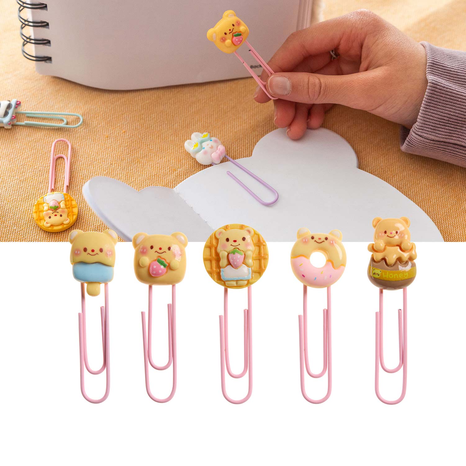 Conjunto 5 Clips Miquelrius Back2Fun Clip & Calm Urso Blister Mr13358 ( Imagem 4 de 4 ) - Preview