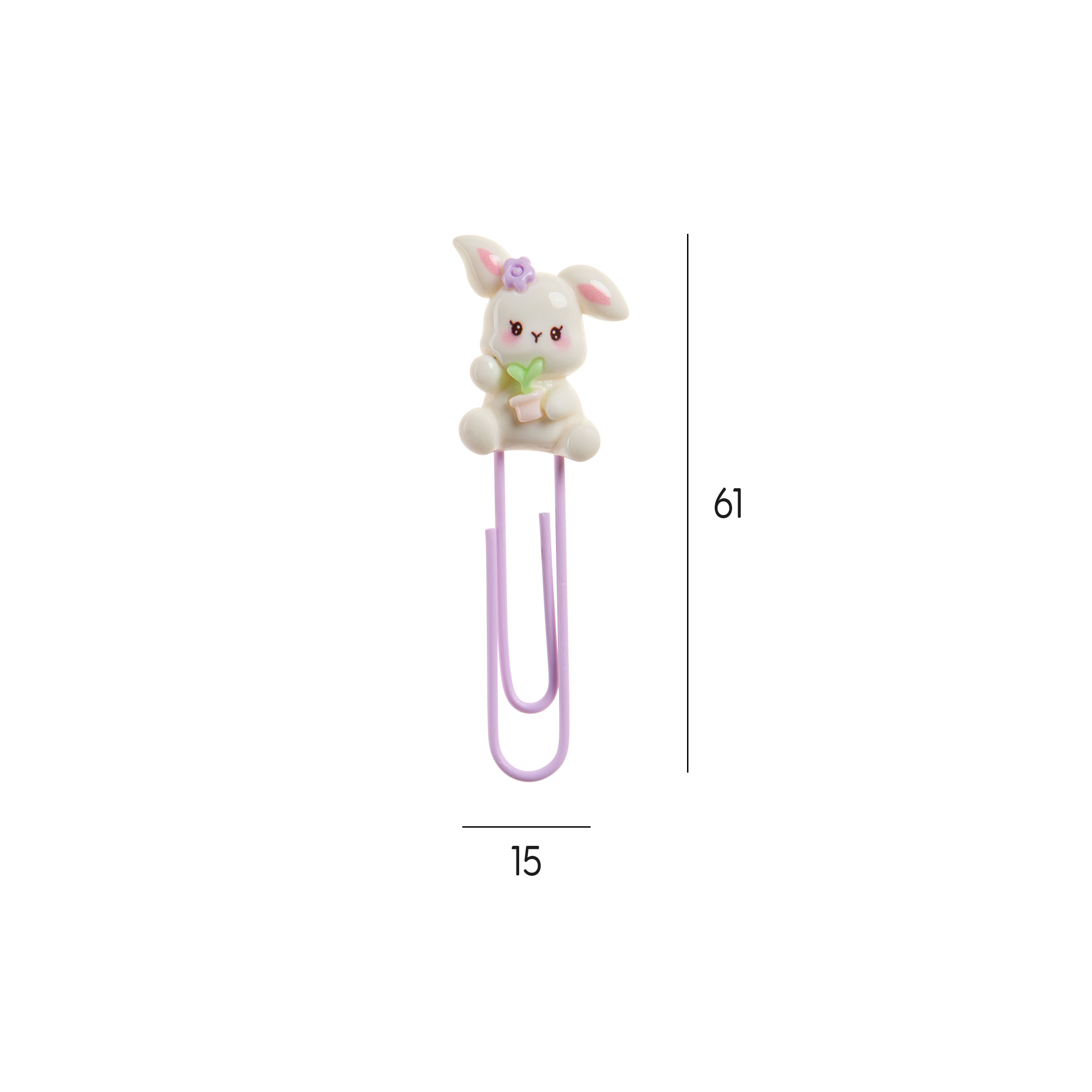 Conjunto 5 Clips Miquelrius Back2Fun Clip & Calm Coelho Blister Mr13357 ( Imagem 3 de 4 ) - Preview