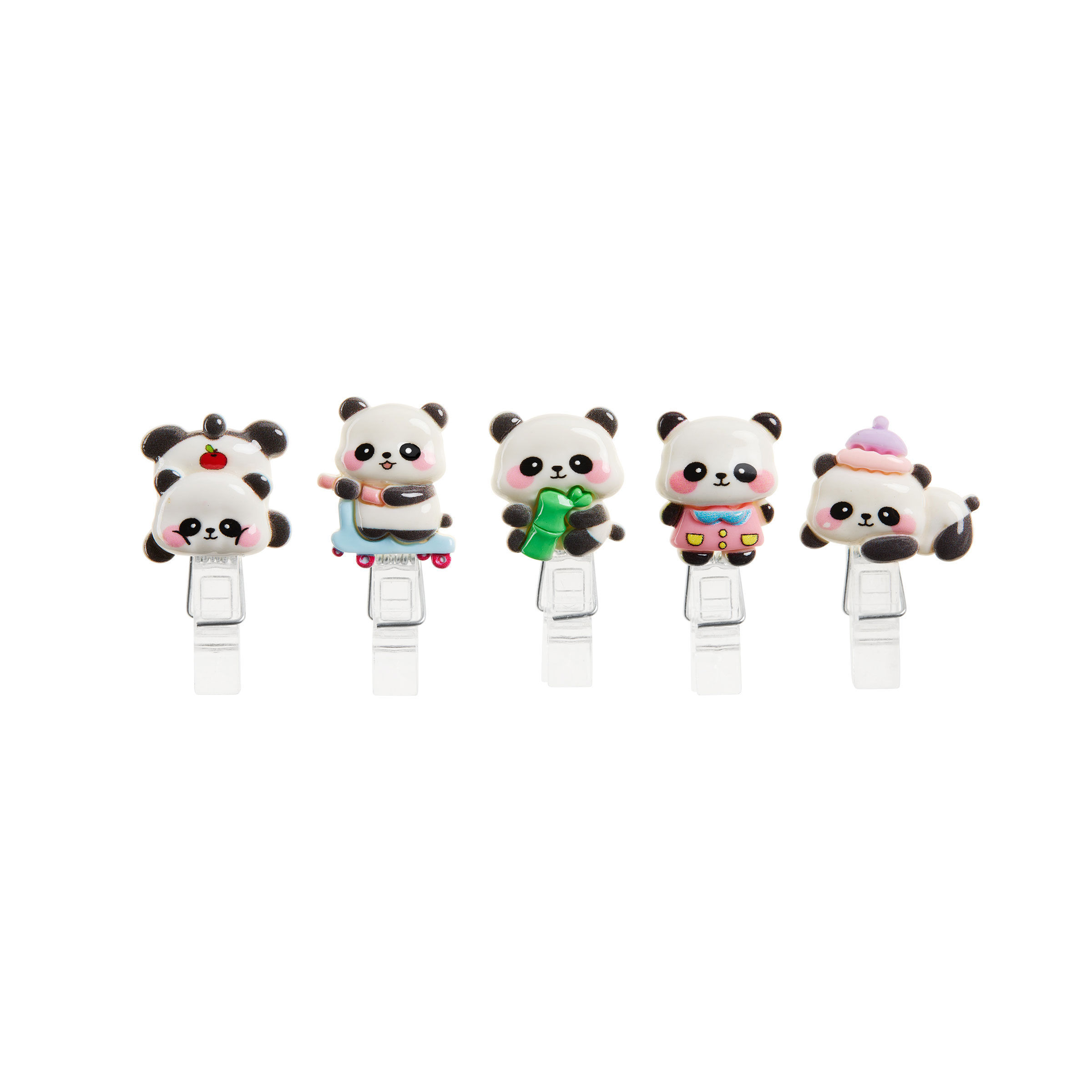Conjunto 5 Mini Molas Miquelrius Back2Fun Clip & Calm Panda Blister Mr13361 ( Imagem 2 de 4 ) - Preview