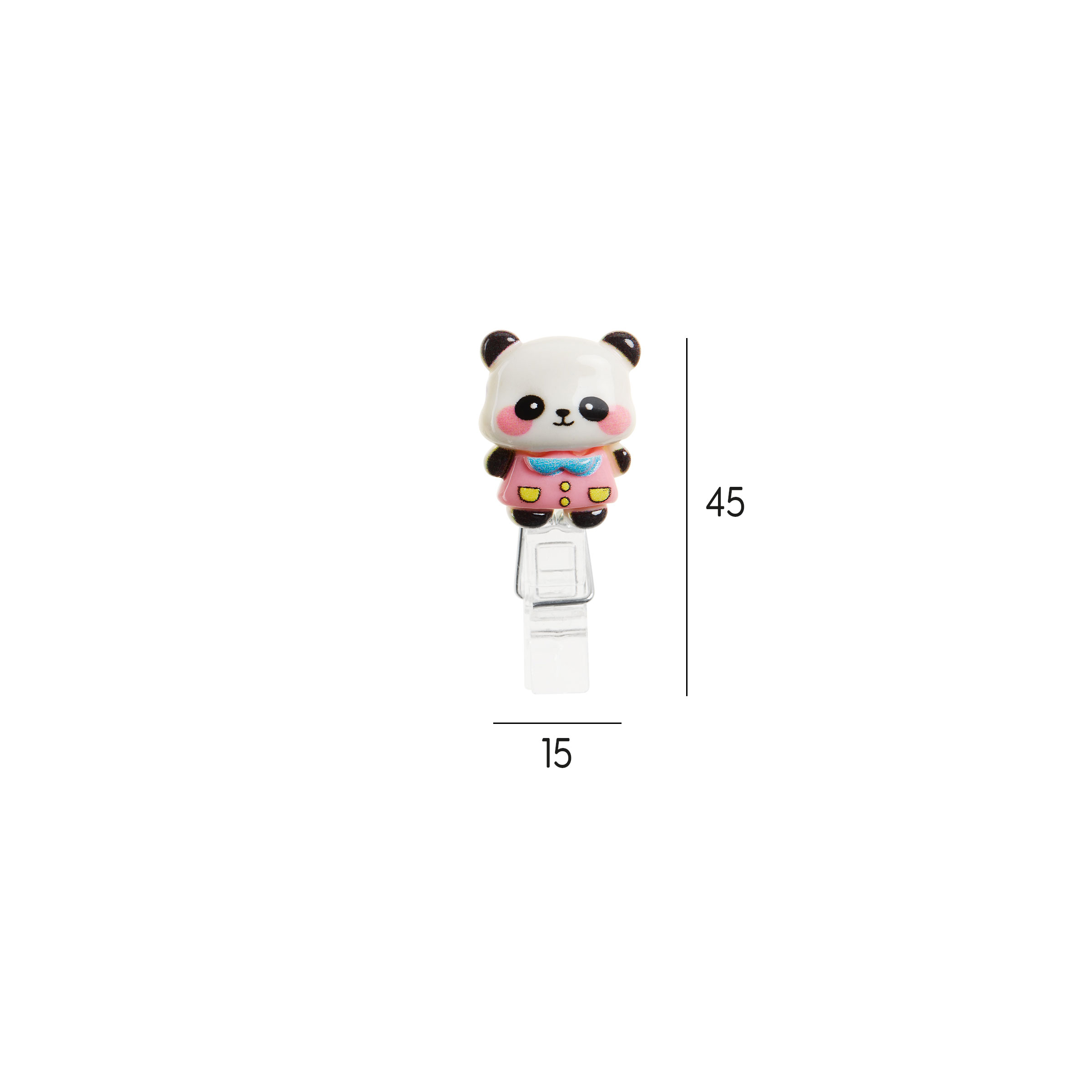 Conjunto 5 Mini Molas Miquelrius Back2Fun Clip & Calm Panda Blister Mr13361 ( Imagem 3 de 4 ) - Preview