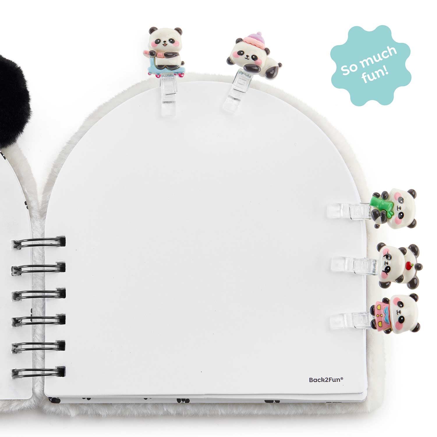 Conjunto 5 Mini Molas Miquelrius Back2Fun Clip & Calm Panda Blister Mr13361 ( Imagem 4 de 4 ) - Preview