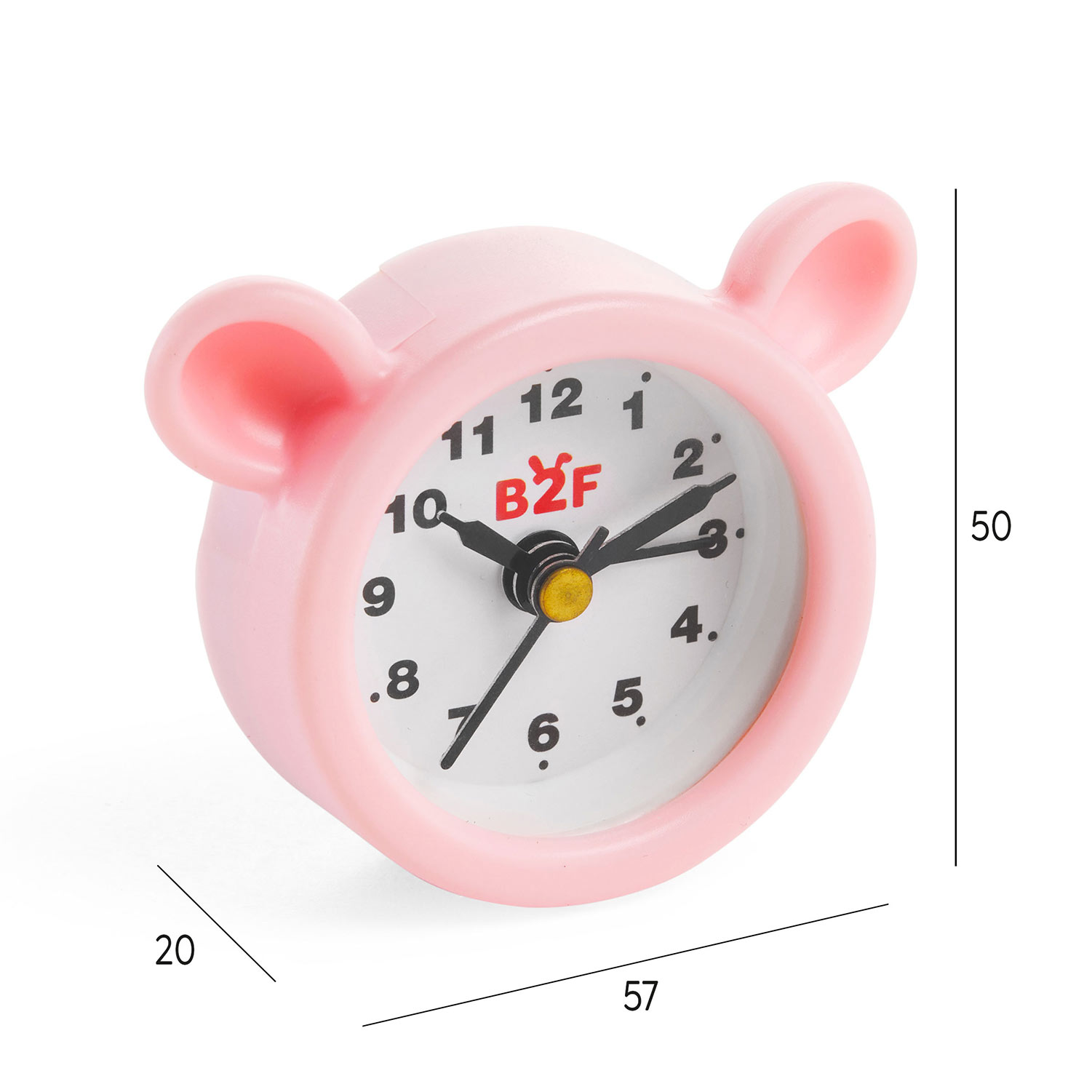 Relógio Despertador Miquelrius Back2Fun Wonder Time Urso Rosa Blister Mr13404 ( Imagem 3 de 4 ) - Preview
