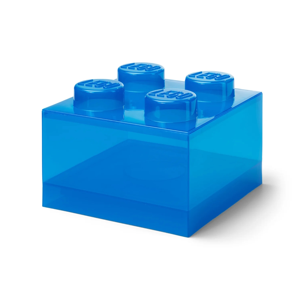 LEGO® 2x2 Storage Box | Translucent Blue | 250x250x180 mm | Stackable ( Imagem 2 de 5 ) - Preview
