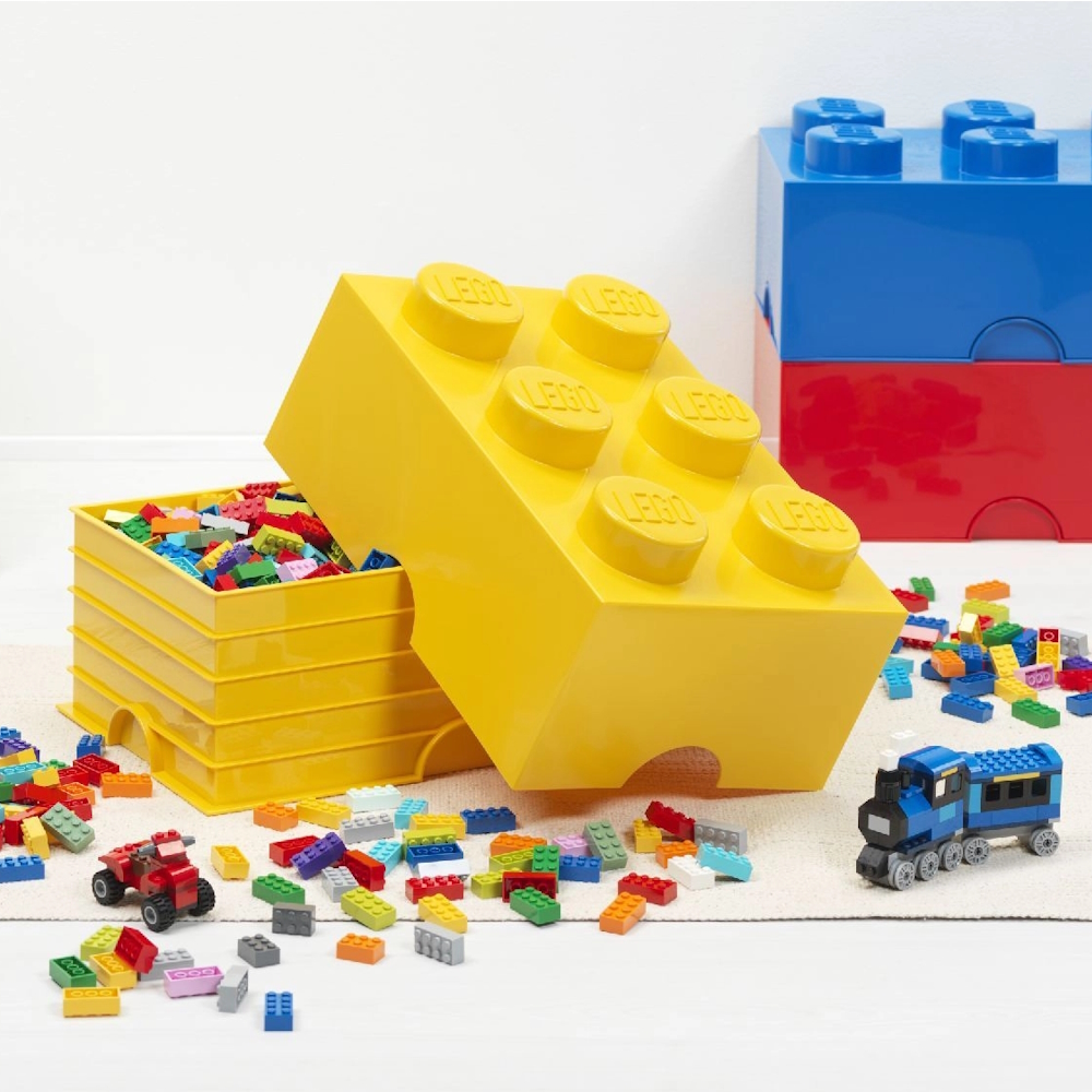 LEGO® Caixa de Arrumação 2x3 | Amarelo | 375x250x180 mm | Empilhável ( Imagem 3 de 3 ) - Preview
