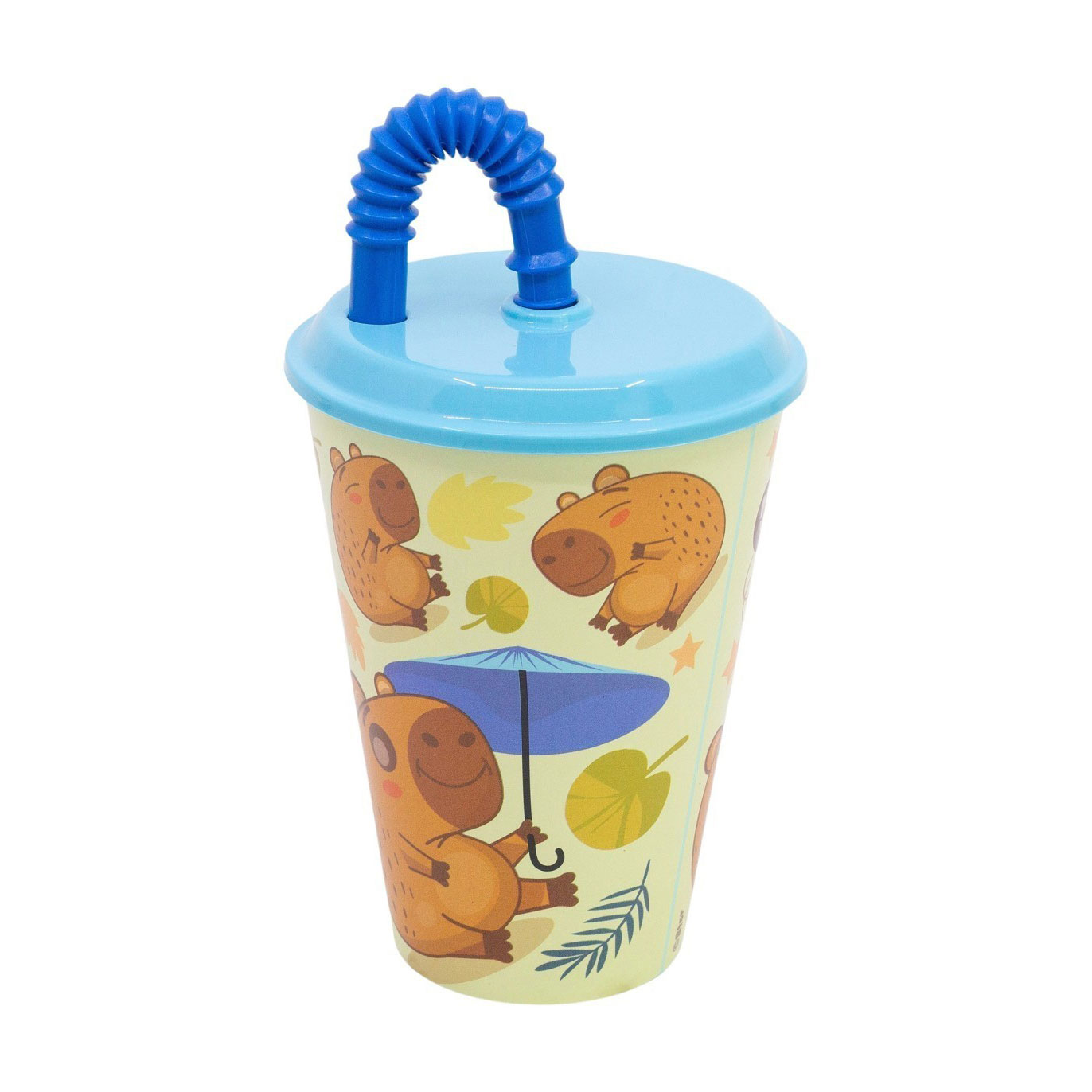 Copo Easy Sport Com Tampa E Palhinha Capivara 430Ml 20130 ( Imagem 3 de 4 ) - Preview