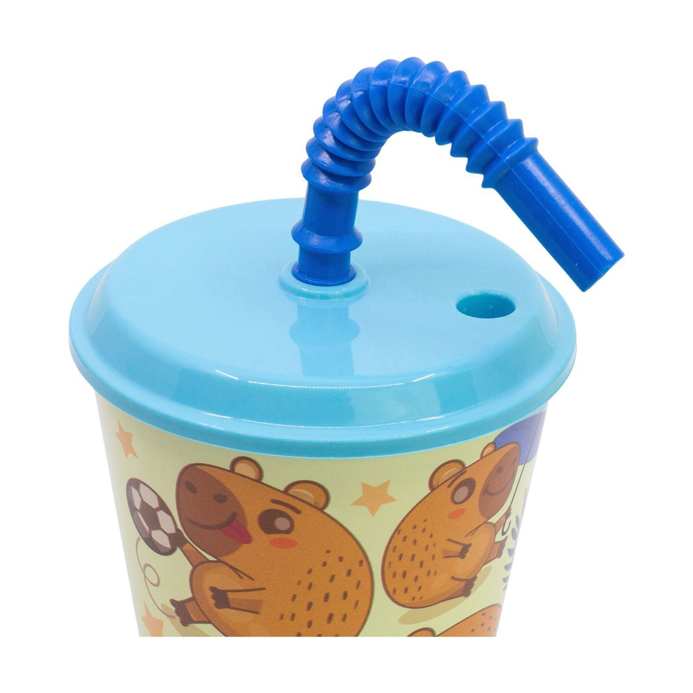 Copo Easy Sport Com Tampa E Palhinha Capivara 430Ml 20130 ( Imagem 4 de 4 ) - Preview