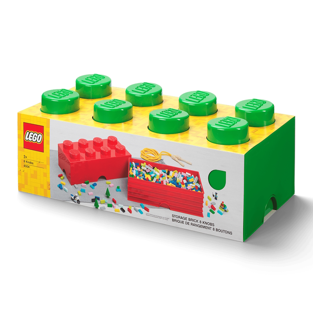 LEGO® Storage Box 2x4 | Green | 500x250x180 mm | Stackable ( Imagem 2 de 4 ) - Preview