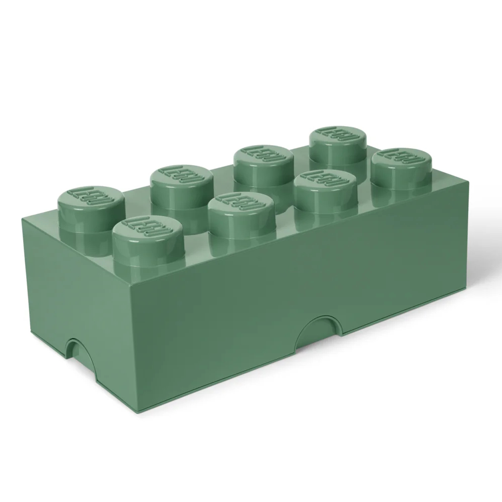 LEGO® 2x4 Storage Box | Sage Green | 500x250x180 mm | Stackable ( Imagem 2 de 4 ) - Preview