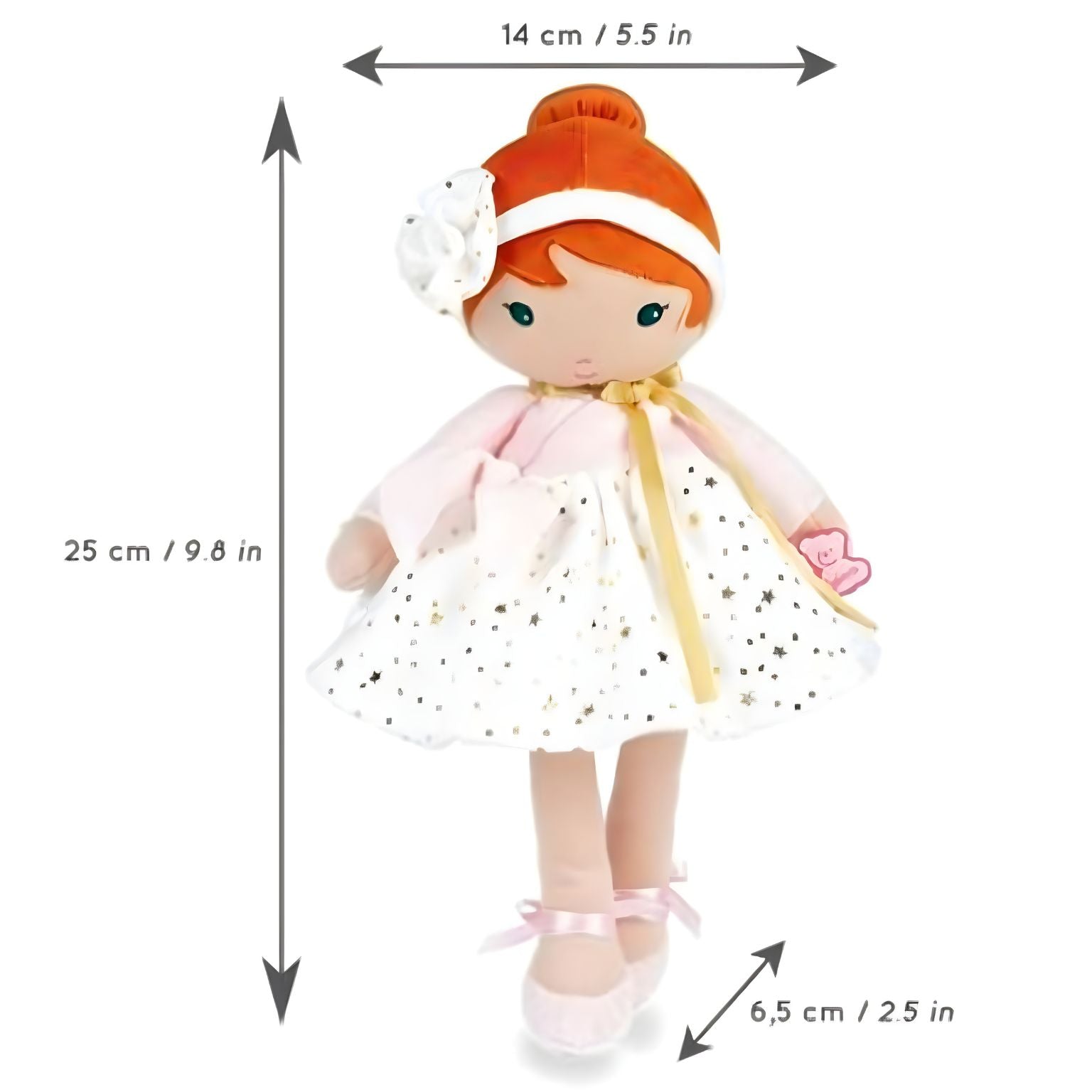 Boneca de pano Valentine 25 cm ( Imagem 3 de 4 ) - Preview