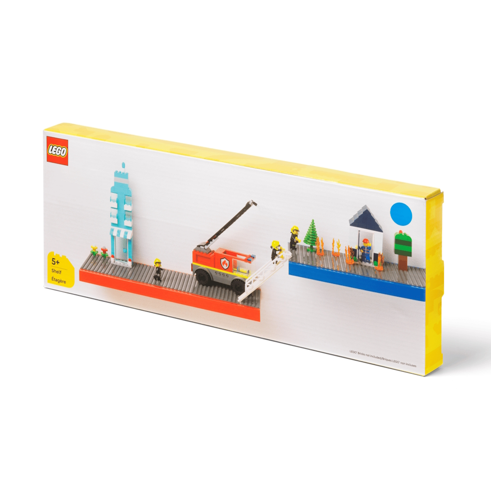 LEGO® Floating Shelf with Building Bases | Red | 380x150x25 mm ( Imagem 4 de 5 ) - Preview