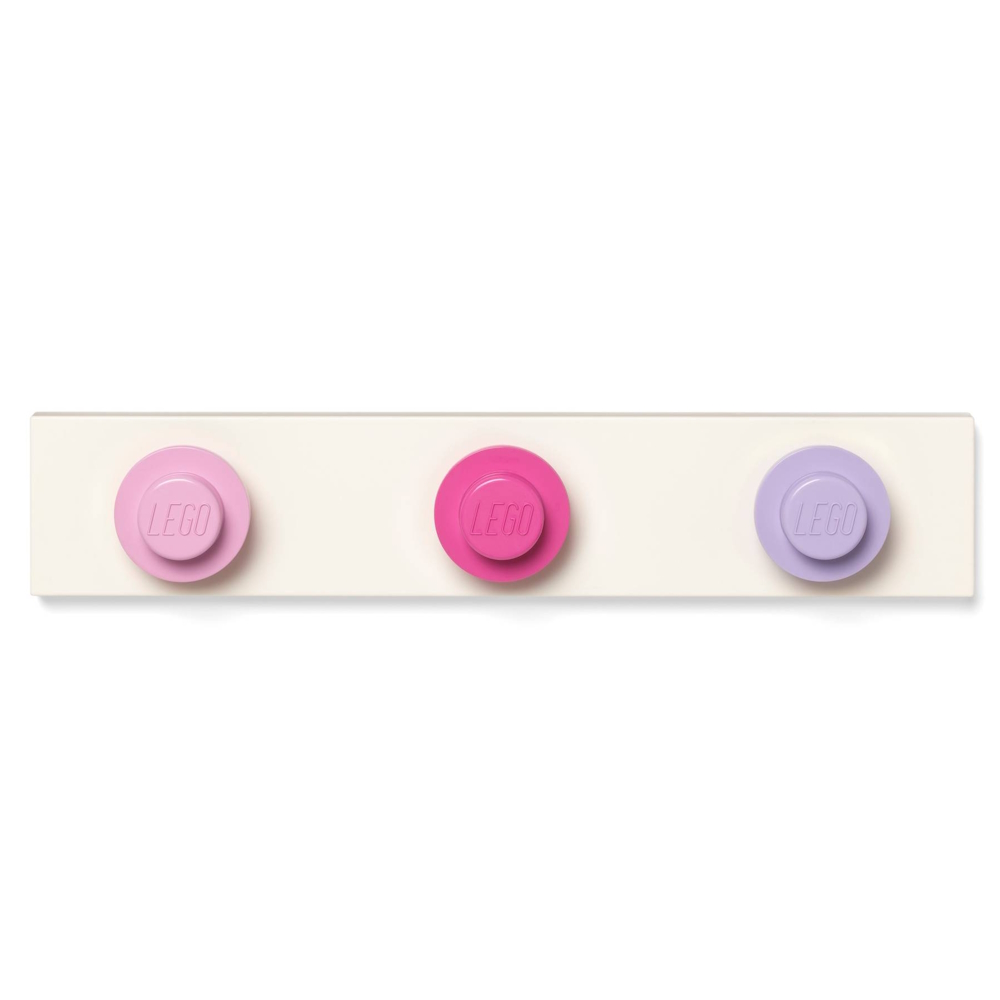 LEGO® Cabide de Parede | Rosa Claro, Rosa Escuro e Lilás | 334x65x45 mm ( Imagem 4 de 5 ) - Preview