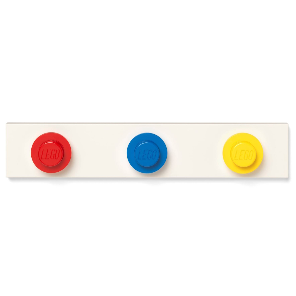 LEGO® Cabide de Parede | Vermelho, Azul e Amarelo | 334x65x45 mm ( Imagem 4 de 5 ) - Preview